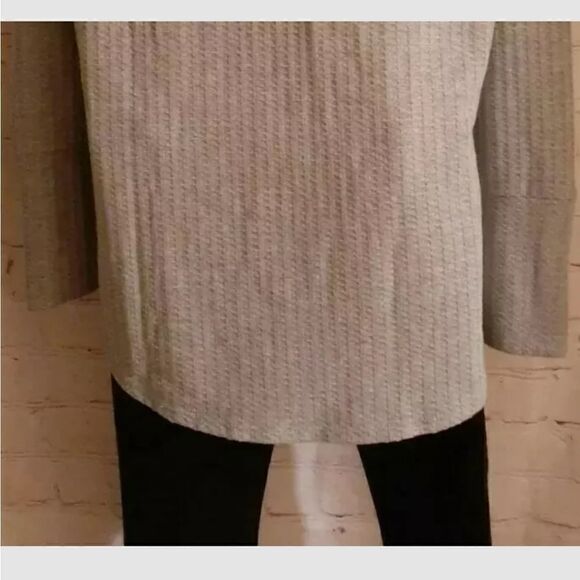 NWT Chaser Gray Cozy Thermal Waffle Knit Hooded Top Sweatshirt sz.XS MSRP $108 - Picture 4 of 5